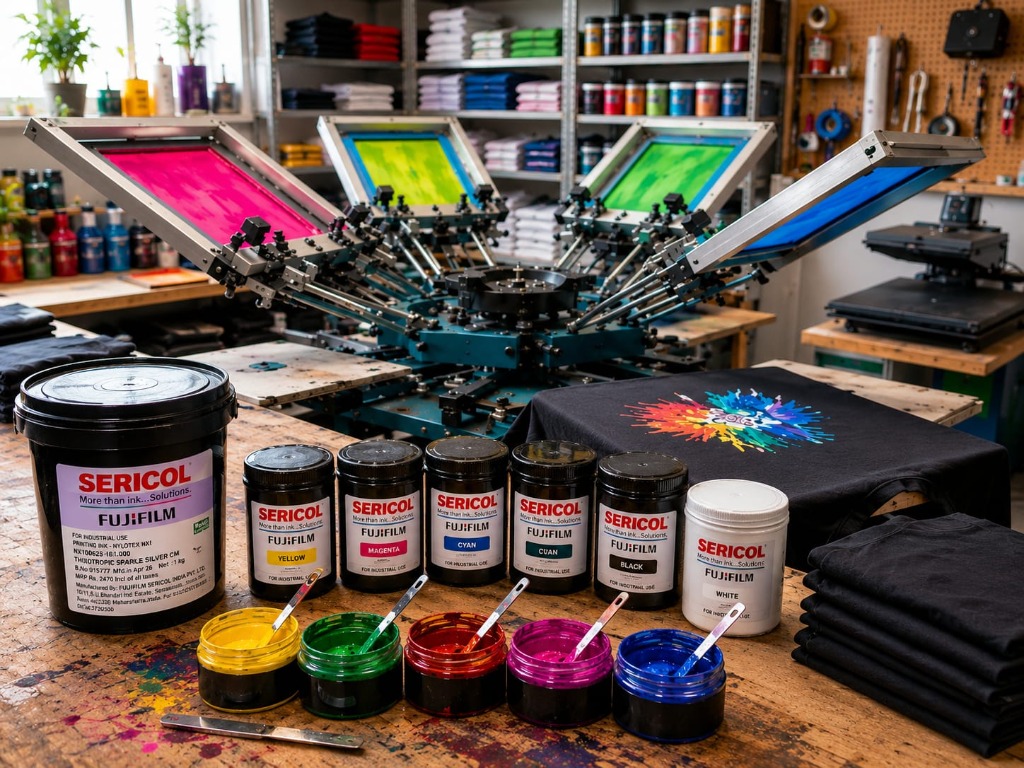 UK Print Solutions Screen Printing Station